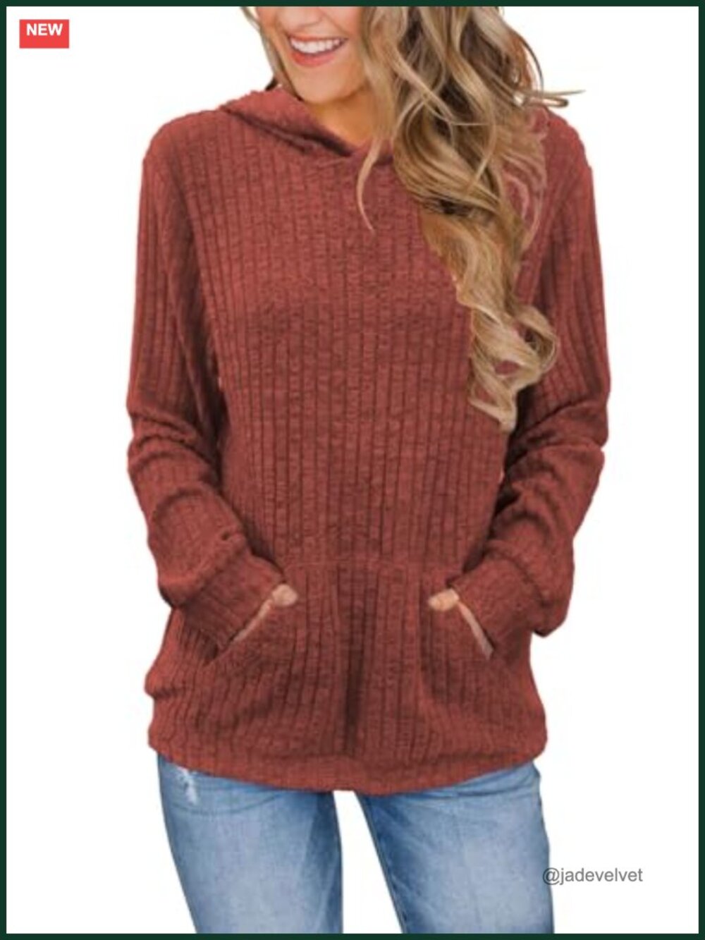 Women's Long Sleeve Hoodie Kangaroo Pocket Pullover Comfy Loose Fit Casual